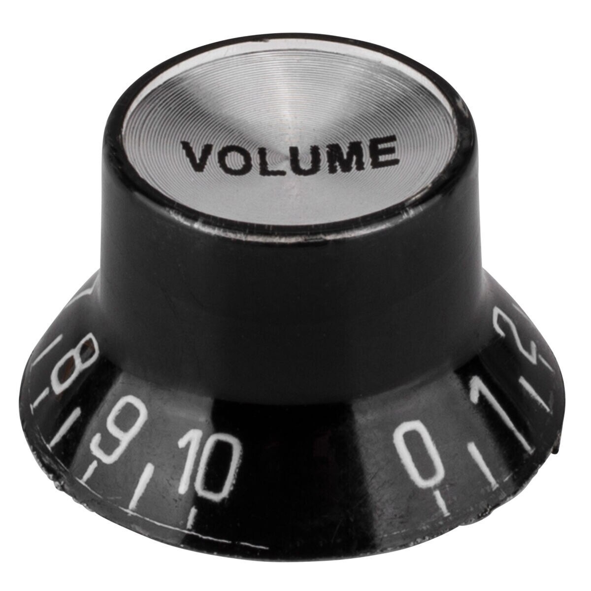 Guitar Volume Knob Translucent Bell Type 1" Black